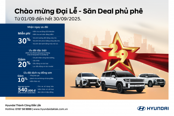ƯU ĐÃI DỊCH VỤ - MỪNG QUỐC KHÁNH 2/9 